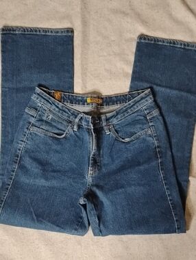 Aura Classic Flare Jeans in Medium Blue Denim